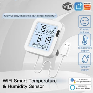 New Wifi Smart Temperature Humidity Sensor Meter Hygrometer Thermometer Monitor - Picture 1 of 19