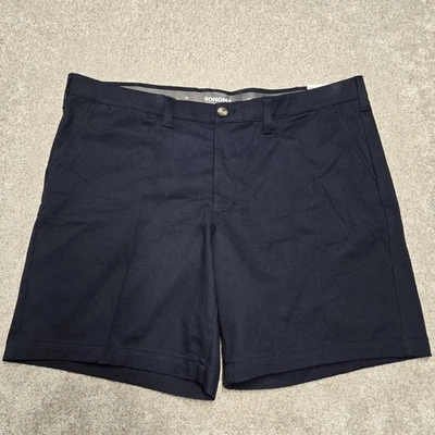 NUEVO Pantalones Cortos Sonoma Para Hombres 46 9" Entrepierna Azul Marino Grande y Alto Ropa Flexible Chino Foto 1 de 4