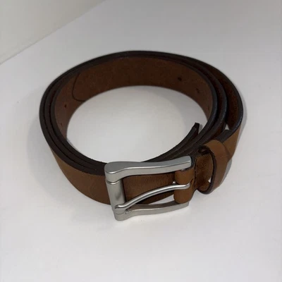 Cinturón L.L Bean de cuero marrón para hombre talla 48 RN #71341 Foto 1 de 4