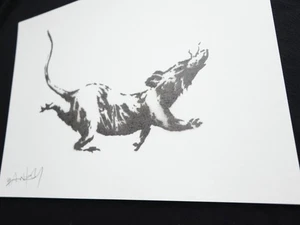Graffiti, Street Art, Stencil, original spray, artwork, signed, BANKSY. - Picture 1 of 4