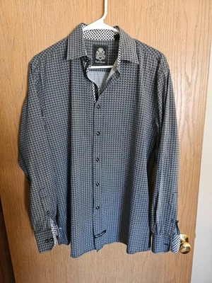 ENGLISH LAUNDRY MENS BOTTON DOWN LONGSLEEVE SHIRT, MED, 100% COTTON, MINT! - image 1 of 4