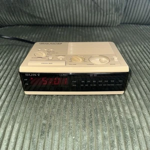 Sony Dream Machine ICF-C3W Vintage Alarm Clock Radio Tested - Picture 1 of 5
