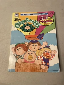 Vintage 1986 Cabbage Patch Kids Giant Coloring Book O.A.A. - - A Golden Book - Imagen 1 de 13