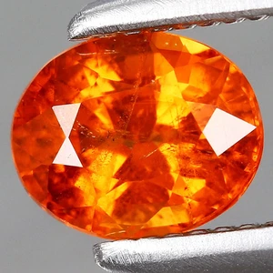 0.59ct 5x4mm Oval Natural Untreated Orange Spessartite Garnet Namibia, Africa - Picture 1 of 4