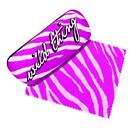 Wild Thing Reading Eyeglasses Glasses Case and Lens Cloth Hot Pink Zebra