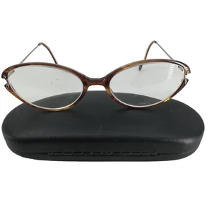 Silver Dollar Nora Eyeglasses Glasses Tortoise Brown Plastic Frames Vintage 135 - Picture 1 of 6
