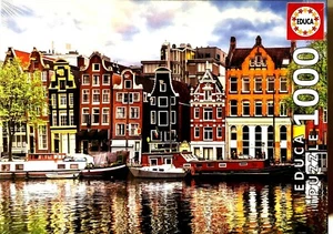 Educa Jigsaw Puzzle "Casa Danzantes, Amsterdam" 1000 Pieces 68 x 48 cm 18458 New - Picture 1 of 10