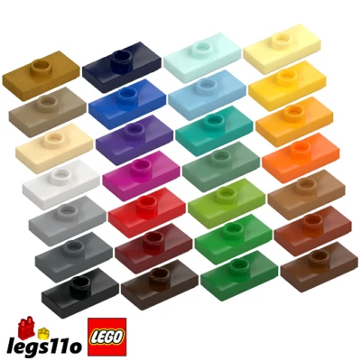 LEGO 3794 / 15573 - Pack of 1x 2x 4x 8x - NEW Tile Plate 1x2 with 1 Stud Jumper - image 1 of 3