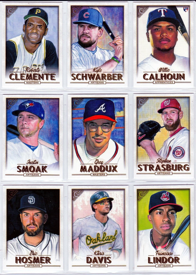2018 TOPPS GALLERY SP UPICK CLEMENTE JETER BREGMAN BENINTENDI GEHRIG MADDUX  - Image 1 of 1