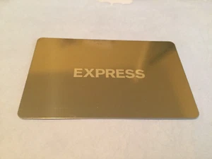 EXPRESS Classic Logo on Gold ( 2004 ) Foil Gift Card ( $0 - NO VALUE ) - Picture 1 of 1