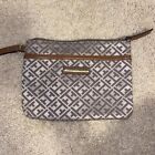 Tommy Hilfiger brown and silver clutch