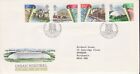 GB Stamps First Day Cover  Urban Renewal, map, bridge, boat etc SHS Logo 1984