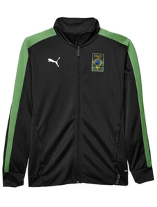 Puma T7 Brazil Jacket Mens Size XL Copa America 1958 DryCell Black Green Brasil - Picture 1 of 4