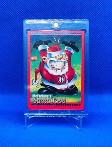 WIZARD MAGAZINE IMAGE PROMO BLUE FOIL TODD MCFARLANE SANTA TODD SERIAL# XMAS MT - Picture 1 of 2
