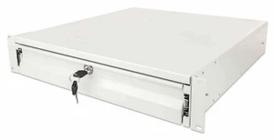 INTELLINET 19 Zoll Schublade 2 HE abschliessbar 466 mm Tiefe fuer Schraenke ab 6 - Bild 1 von 5