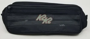 Vintage K2 Kinetic Energy Black SKI USA Adjustable Pouch Fanny Pack Zipper  - Picture 1 of 9