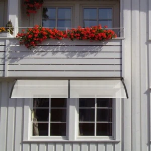Haustürvordach Vordach Pultvordach Haustür Überdachung 300CM Kunststoff Türdach - Bild 1 von 8