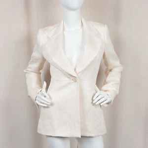 ALEXIS Women's Varo Jacket Blazer In White Size M - Picture 1 of 14