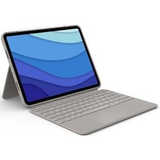 Logitech Combo Touch Tastaturhülle für 11 Zoll Apple iPad Pro 1./2./3. Gen - Sand (Deutsch, QWERTZ)