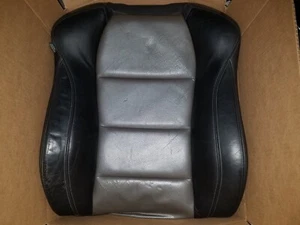 2007 2008 ACURA TL TYPE S PASSENGER RIGHT UPPER BLACK GRAY LEATHER SEAT CUSHION - Picture 1 of 24