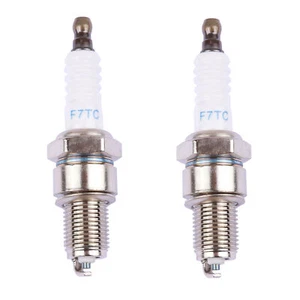2 x Zündkerze F7TC Stromerzeuger Motorpumpe Rasenmäher Schneefräse Rüttelplatte - Bild 1 von 1