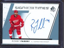 2022-23 SP Authentic Sign of the Times Autograph #SOTTRF Robby Fabbri