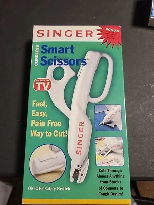 Singer Smart Scissors Cordless With Box 2003 As Seen TV Bonus Set of Blades  - Image 1 of 2