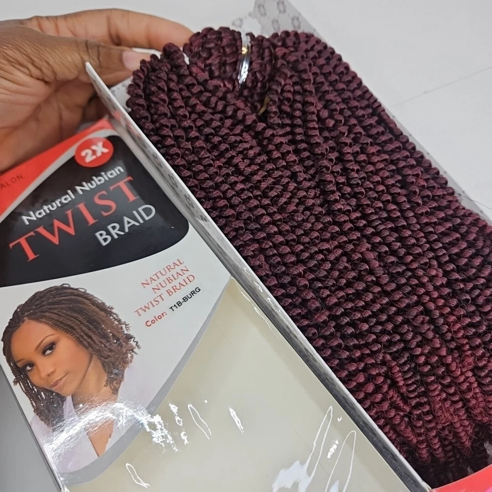Original Natural Nubian Twist Braid 100% Kanekalon 2X BraidingHair Elastic Twist - Image 1 of 4
