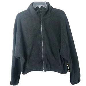 Forever 21 NWT Women's Athletic Collection Black Fleece Full Zip Jacket Medium - Picture 1 of 10