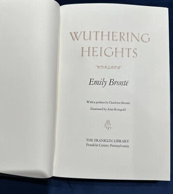 Wuthering Heights by Emily Bronte Franklin Library HC Leather Foto 1 de 4
