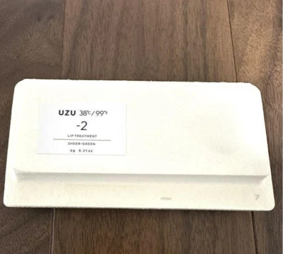 UZU BY FLOWFUSHI 38°C/99°F -2 Lip Treatment Serum Sheer Green 6g from Japan - Image 1 of 3