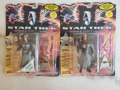 Figura de acción Star Trek Generations Lursa & B Etor Klingon 1994 Playmates Foto 1 de 4