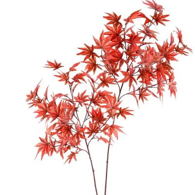 Tallos de hojas de otoño falsas, 2 piezas hojas artificiales de 35,4" ramas en florero, otoño... Foto 1 de 4