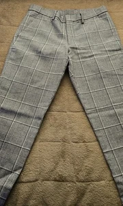 Express Slim Gray Plaid Wool-Blend Suit Pant - Picture 1 of 13