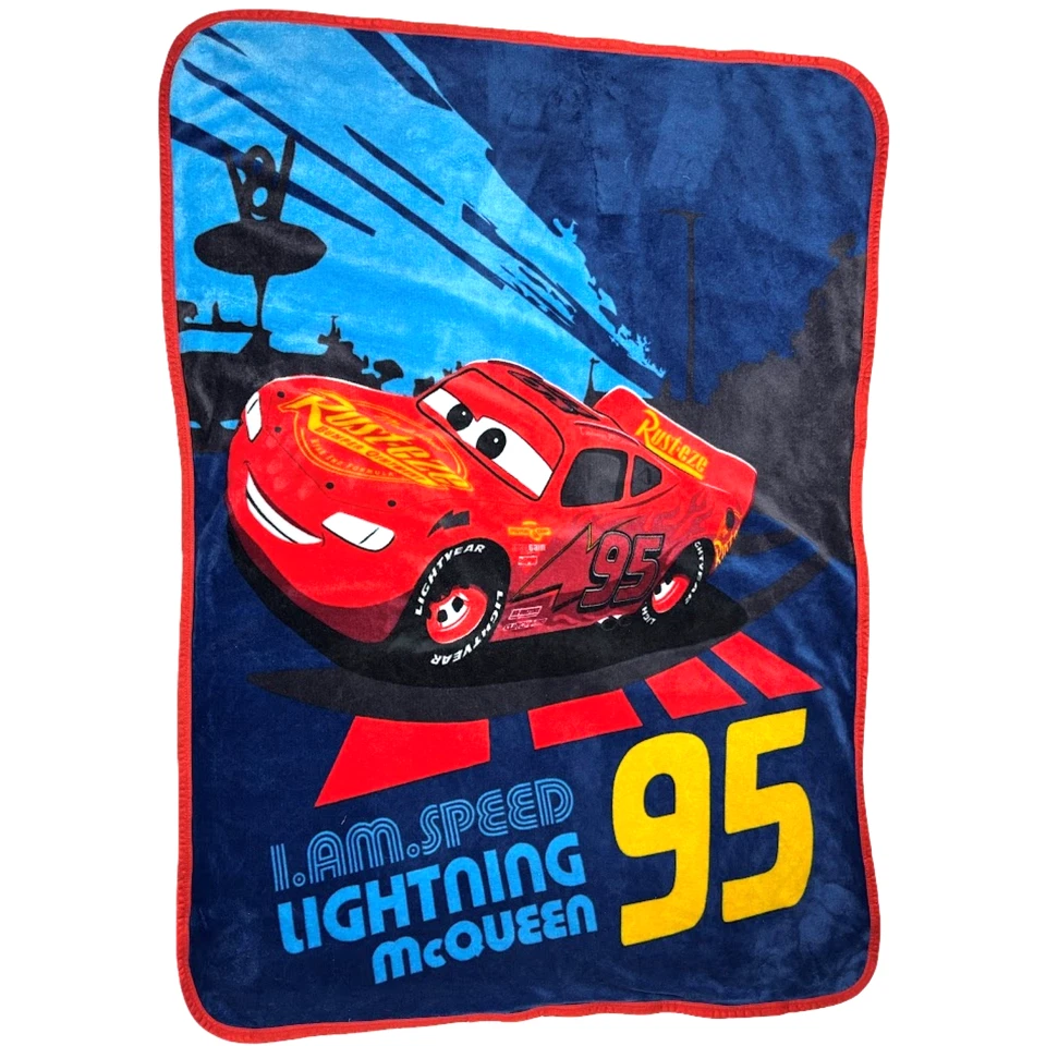 Disney Cars I Am Lightning McQueen Manta Sherpa Espalda 45x60 Niños Pixar Bebé Foto 1 de 4