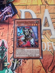 NM TU01-EN004 GLADIATOR BEAST SAMNITE SUPER RARE Near Mint Yugioh  - Picture 1 of 14