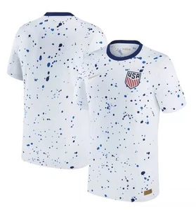 Nike USMNT Stadium Home Jersey USA White Paint Splatter DR3972-100 Men’s Medium - Picture 1 of 7