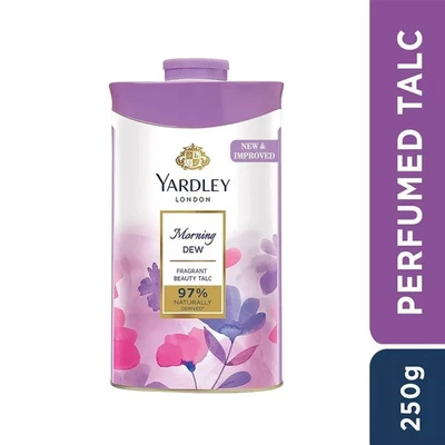 Yardley London Morning Dew Perfumed Talcum Powder for Women , 250g (8.8 oz) - Image 1 of 3