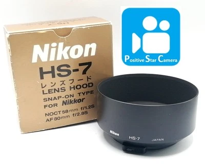 🎦VIDEO👀✨Sin usar✨ Parasol a presión Nikon HS-7 de JAPÓN Foto 1 de 4