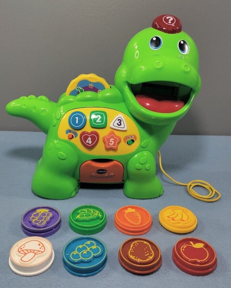VTECH CHOMP & COUNT DINO 130+ SONGS, MELODIES, SOUNDS & PHRASES BABY TODDLER TOY