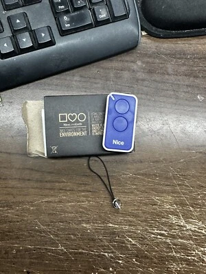 Radiocomando Telecomando Nice Era Inti rolling code 2 tasti Nero - Immagine 1 di 3