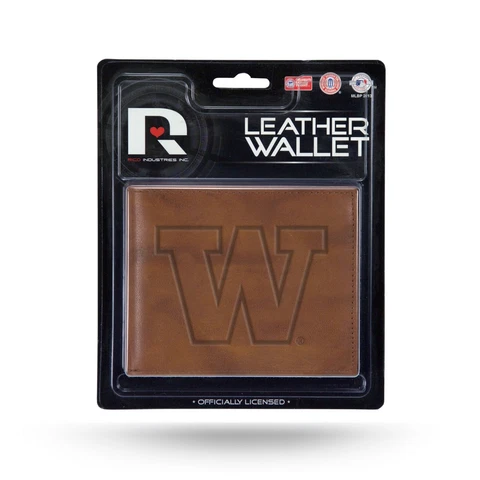 Washington Huskies Embossed Leather Man-made Billfold.  #A114 Cover