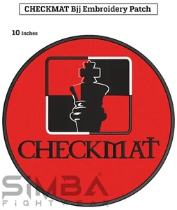 Checkmat BJJ Kimono Patch BJJ Gi Patches Checkmat Jiujitsu Gi Embroidery Patches - Picture 1 of 4