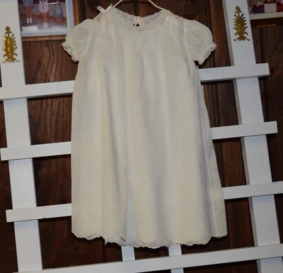 Vestido y slip vintage blanco niño Foto 1 de 4
