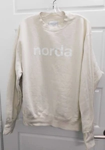 Felpa girocollo uomo The Norda 100% cotone biologico taglia XL panna - Foto 1 di 5