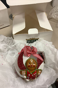 Noble Gems™ Glass Gingerbread Christmas Ornament