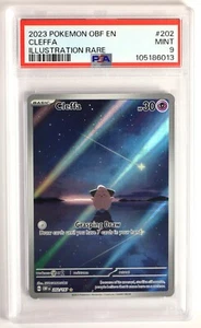 Pokemon TCG Cleffa - 202/197 Obsidian Flames Illustration Rare - PSA 9 - Picture 1 of 2