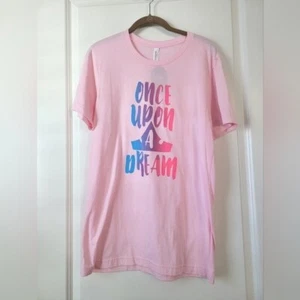NWT Happily Ever Tees Sleeping Beauty Once Upon A Dream Pink T-Shirt Medium - Picture 1 of 3
