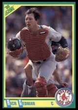 1990 Score #173 Rich Gedman Boston Red Sox Baseball Card