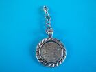 SIXPENCE COIN - LIMITED EDITION - SILVER CASED PENDANT / CHARM - 1947 to 1967